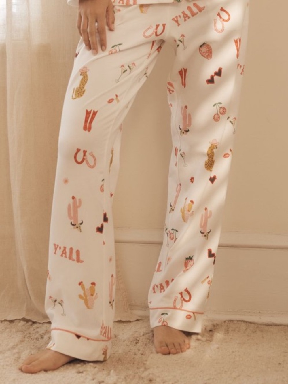 Anthropologie x Bed Head Western PJ Bottoms Size XL NWT